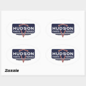 Sticker Ovale Hudson Motor Cars (Feuille)