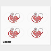 Sticker Ovale Hug A (Feuille)