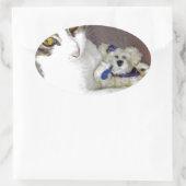 Sticker Ovale Huile d'ours (Sac)