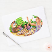Sticker Ovale Hula (Enveloppe)