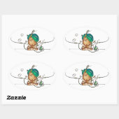 Sticker Ovale Humpty Dumpty (Feuille)