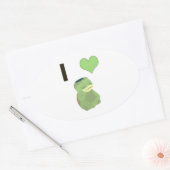 Sticker Ovale I Heart Kappa (Enveloppe)