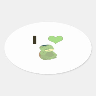Sticker Ovale I Heart Kappa