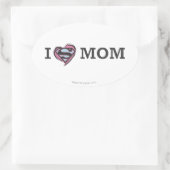 Sticker Ovale I Heart Maman (Sac)