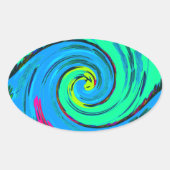 Sticker Ovale I Love Hawai.png (Devant)