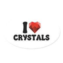 I Love Heart Crystals Singles Valentine's Gift