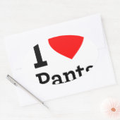 Sticker Ovale I Love Pants (Enveloppe)