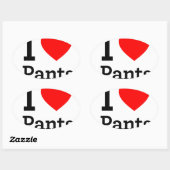 Sticker Ovale I Love Pants (Feuille)