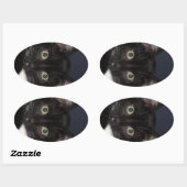 STICKER OVALE I LUV KATZ (Feuille)