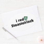 Sticker Ovale I red Stoasteirisch Styermark Autriche (Enveloppe)