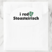 Sticker Ovale I red Stoasteirisch Styermark Autriche (Sac)