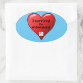 Sticker Ovale I Survived the widowmaker (Sac)