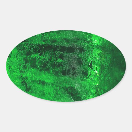 Sticker Ovale Ice Glacial Beautiful ! (Devant)