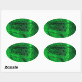 Sticker Ovale Ice Glacial Beautiful ! (Feuille)