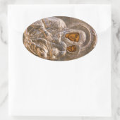 Sticker Ovale Icône orthodoxe (Sac)