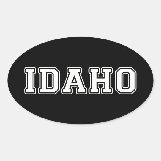 Sticker Ovale Idaho (Devant)
