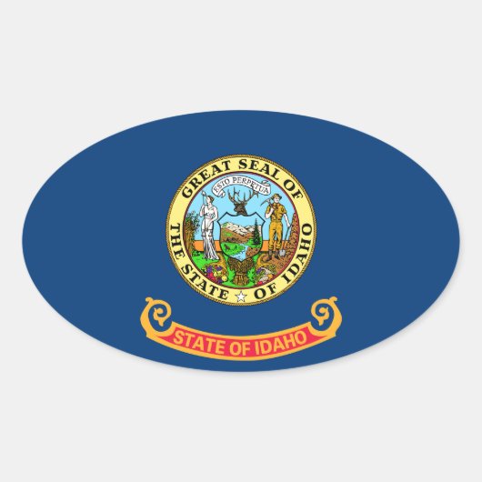 Sticker Ovale Idaho (Devant)
