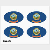 Sticker Ovale Idaho (Feuille)