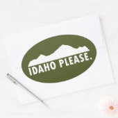 Sticker Ovale Idaho S'Il Vous Plaît (Enveloppe)