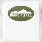 Sticker Ovale Idaho S'Il Vous Plaît (Sac)