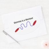 Sticker Ovale Ignorer est un exercice (Enveloppe)