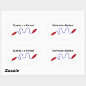 Sticker Ovale Ignorer est un exercice (Feuille)