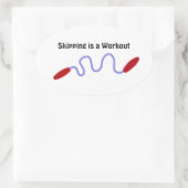 Sticker Ovale Ignorer est un exercice (Sac)