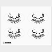Sticker Ovale iHUNT (Feuille)