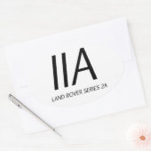 Sticker Ovale IIA Land Rover série IIA (Enveloppe)