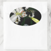 Sticker Ovale Iirsh Design - Collection de laiton et de fleurs (Sac)