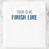 Sticker Ovale Il N'Y A Pas De Ligne De Fin (Sac)