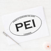 Sticker Ovale Île-du-Prince-Édouard Canada (Enveloppe)
