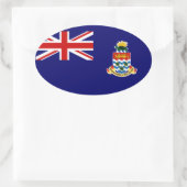 Sticker Ovale îles cayman (Sac)