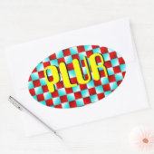 Sticker Ovale Illusion optique (Enveloppe)