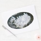 Sticker Ovale Image satellite Islande (Enveloppe)