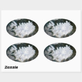 Sticker Ovale Image satellite Islande (Feuille)