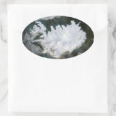 Sticker Ovale Image satellite Islande (Sac)