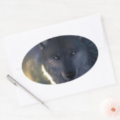 Sticker Ovale Imaginaire Wolf (Enveloppe)