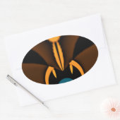 Sticker Ovale Impression de contraste de couleur Abstraite (Enveloppe)