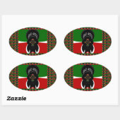 Sticker Ovale Imprimerie d'art Jambo Kenya (Feuille)