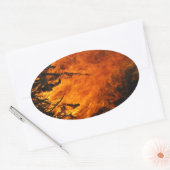 Sticker Ovale Incendie (Enveloppe)