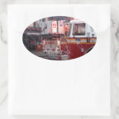 Sticker Ovale Incendie le 10ème ST (Sac)