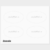 Sticker Ovale Inchallah x infinité (Feuille)