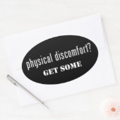 Sticker Ovale Inconfort physique Obtenez (Enveloppe)