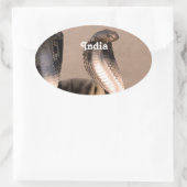 Sticker Ovale Inde Cobra (Sac)