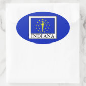 Sticker Ovale Indiana (Sac)