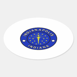 Sticker Ovale Indianapolis Indiana