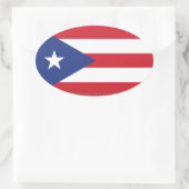 Sticker Ovale Indicateur Porto Rico Plain (Sac)
