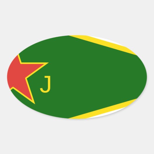 Sticker Ovale Indicateur YPJ (Devant)
