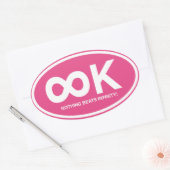 Sticker Ovale Infinité K (Enveloppe)